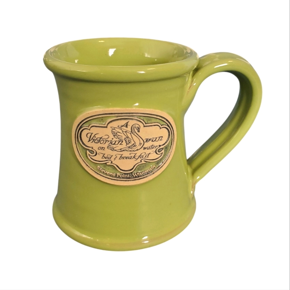Deneen Pottery Handthrown Mug From A Victorian Swan On Water Bed & Breakfast